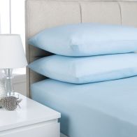 See more information about the Plain Dyed Single Bed Flat Sheet Ice Blue